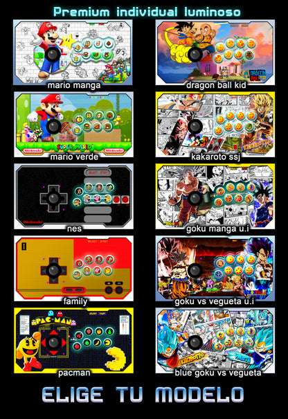 Infinity Arcade Gama Premium Individual Luminoso - 2 Tableros (15,000 mil juegos)