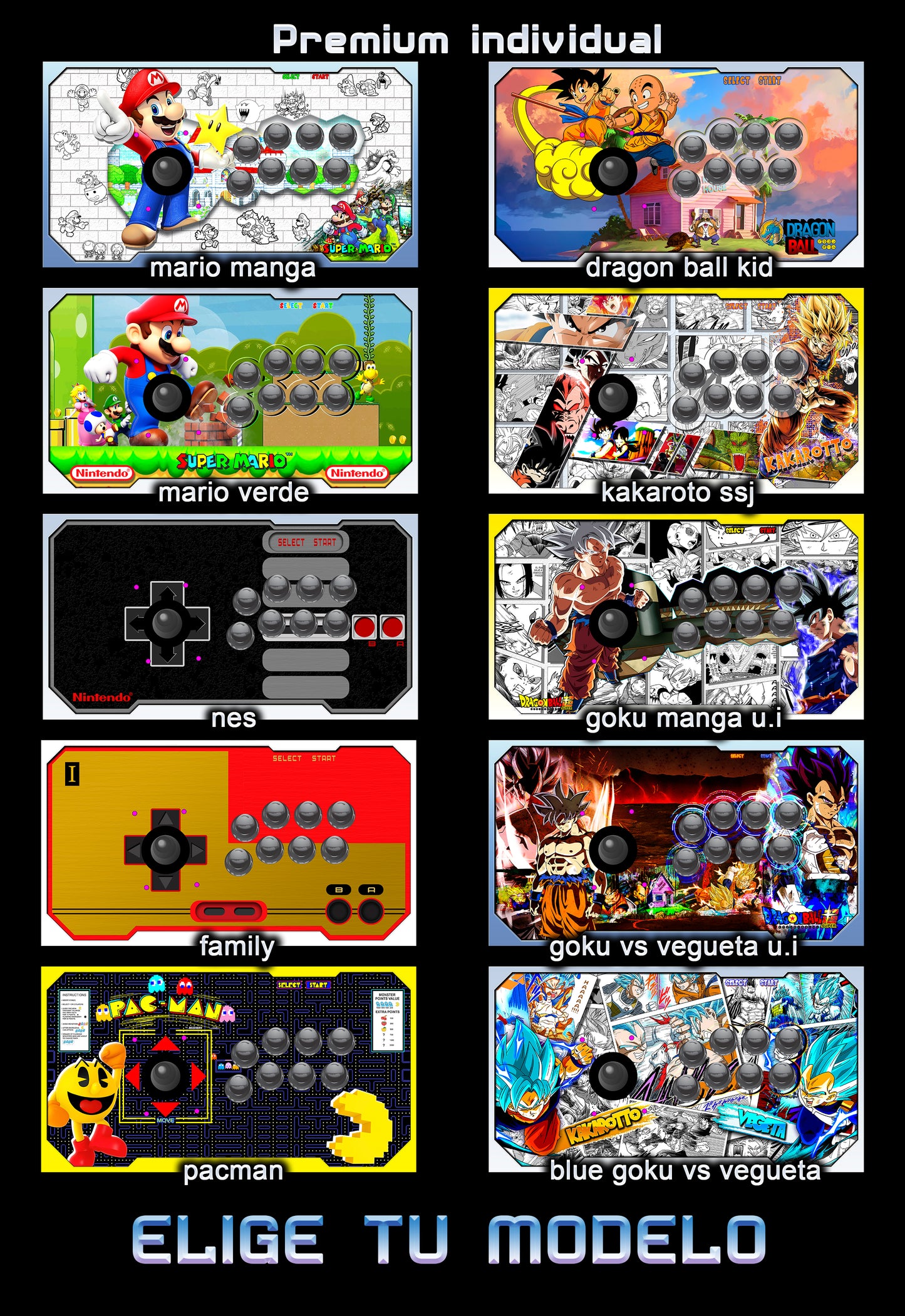 Infinity Arcade Gama Premium (Par Individual) – 2 Tableros (15,000 Juegos)